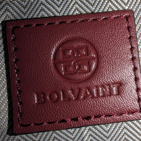 Bolvaint Geneviève Paris Backpack Purse Fine Leather Luxury Tote Bag Plum red - Picture 11 of 16